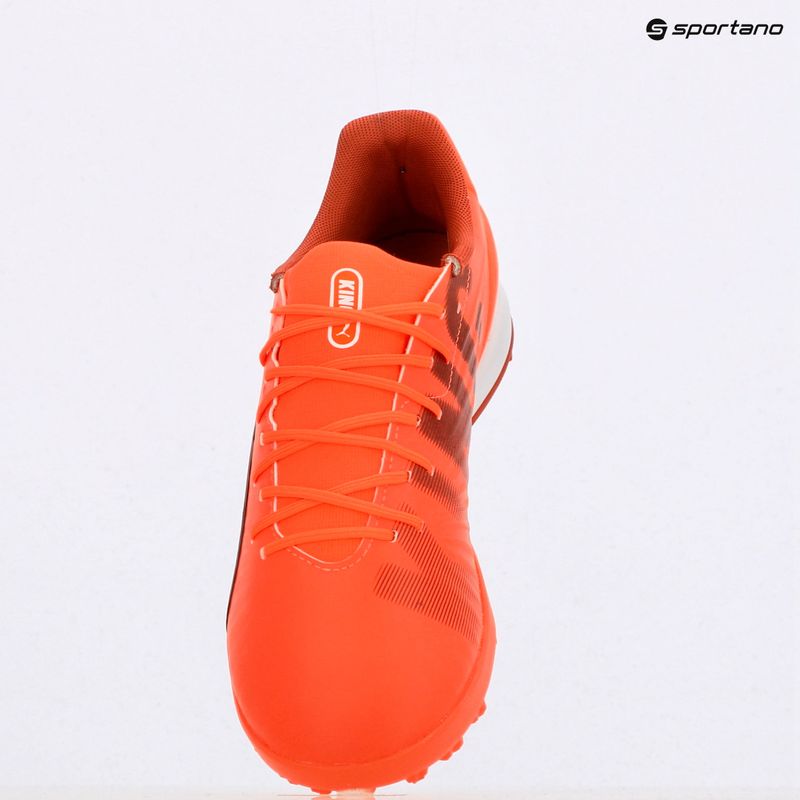 Buty piłkarskie męskie PUMA King Match TT glowing red/ puma white/ red fire 9