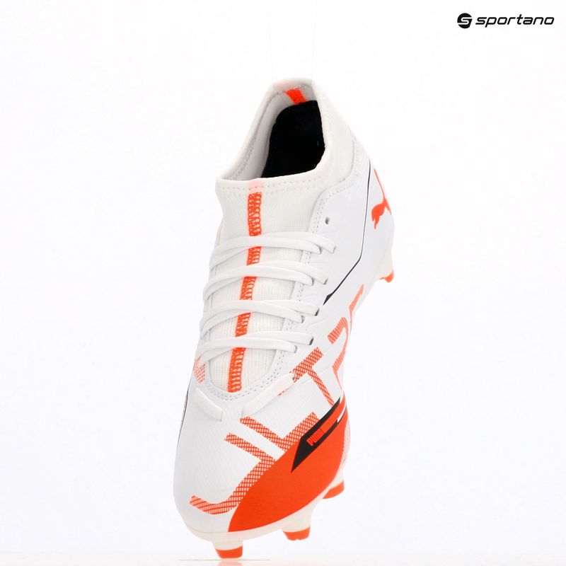 Buty piłkarskie męskie PUMA Ultra 5 Play+ FG/AG puma white/puma black/glowing red 9