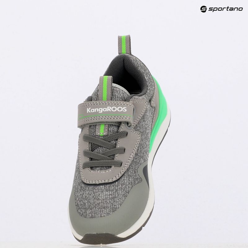 Buty dziecięce KangaROOS KD-Gym EV vapor grey/neon green 11