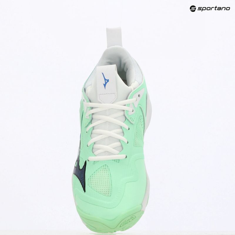 Buty do siatkówki Mizuno Wave Momentum 3 neo mint/black/frontier blue 9