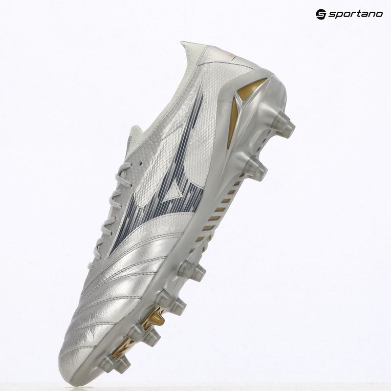 Buty piłkarskie męskie Mizuno Morelia Neo IV β Elite Md galaxy silver/8605C/Cool gray 3c 9