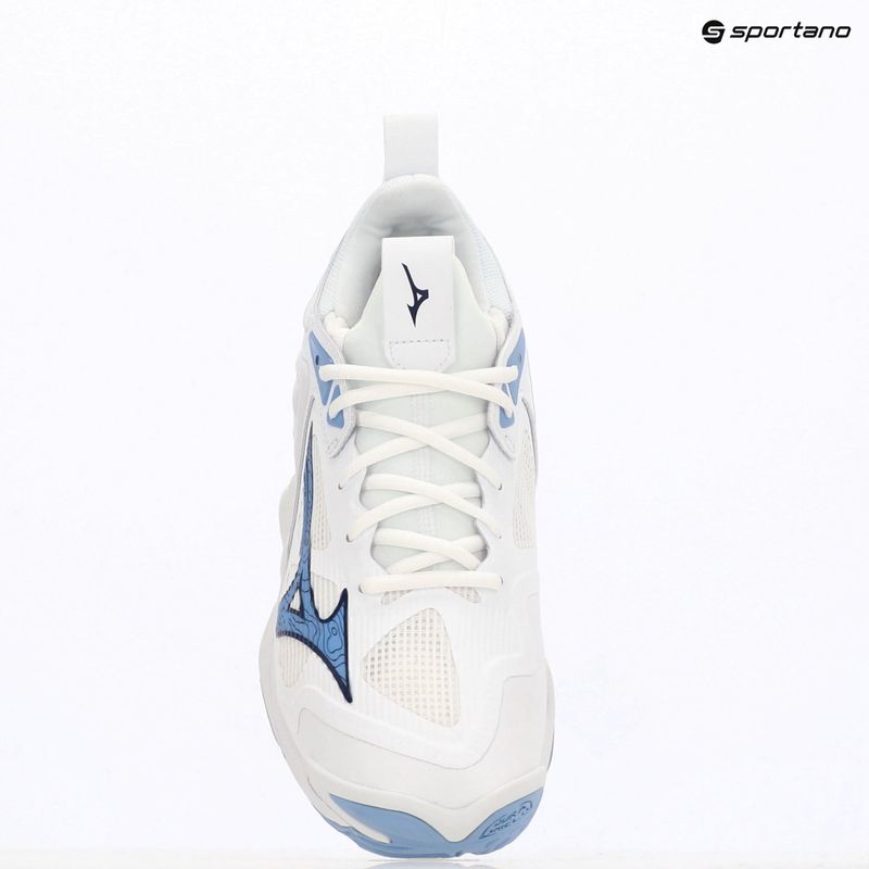 Buty do siatkówki Mizuno Wave Momentum 3 white/bellwether blue/bel air blue 11