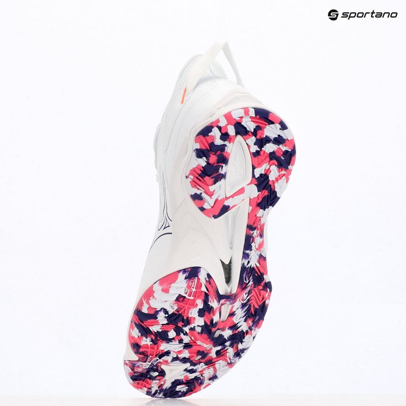 Buty do piłki ręcznej damskie Mizuno Wave Mirage 5 white/violet indigo/camellia rose 9