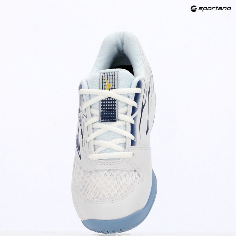 Buty dziecięce Mizuno Stealth Star 3 white/bellwether blue/belairblu 9