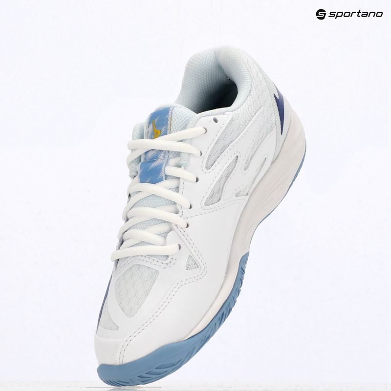 Buty do siatkówki dziecięce Mizuno Lightning Star Z7 white/bellwether blue/bel air blue 11
