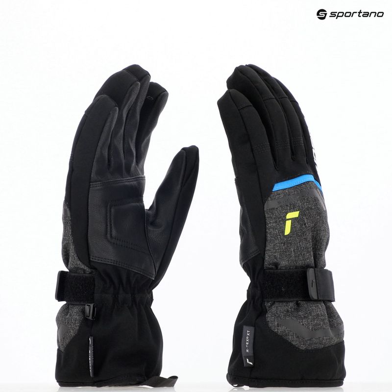 Rękawice narciarskie Reusch Outset R-Tex XT black melange/safety yellow/brilliant blue 12