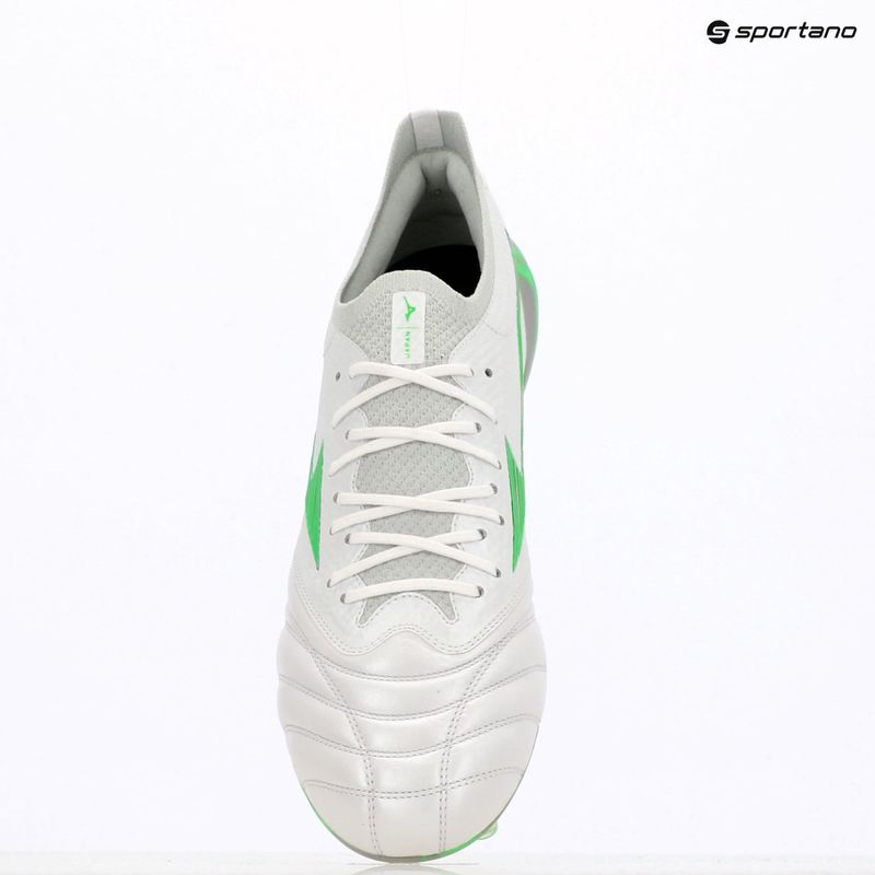 Buty piłkarskie Mizuno Morelia Neo IV β Japan Md white/neon green/cool gray 3c 10