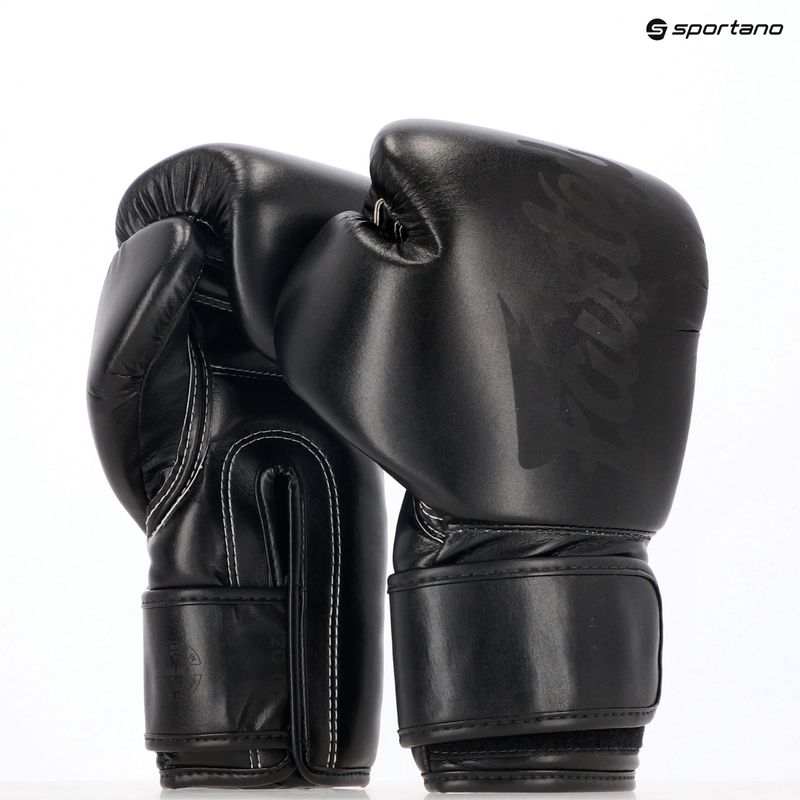 Rękawice boskerskie Fairtex Microfiber Art Collection Solid black 8