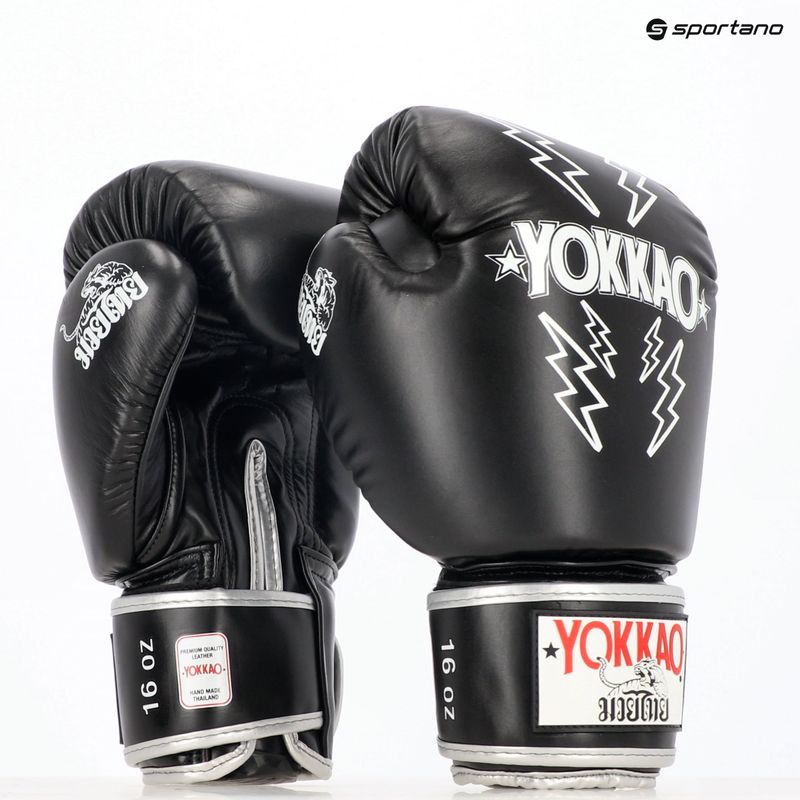 Rękawice bokserskie męskie YOKKAO Stadium black 8