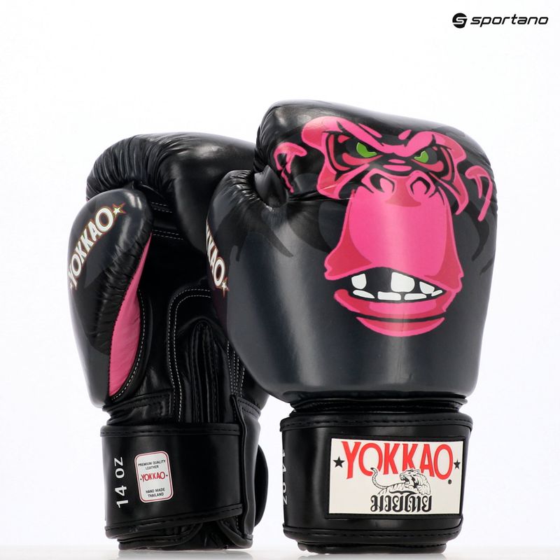 Rękawice bokserskie męskie YOKKAO Primate black 12