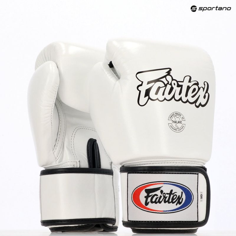 Rękawice bokserskie Fairtex Universal "Tight-Fit" Design white 8