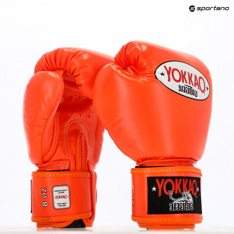 Rękawice bokserskie męskie YOKKAO Matrix orange ibis 8