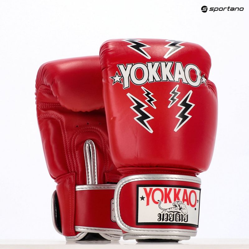 Rękawice bokserskie męskie YOKKAO Stadium red 8