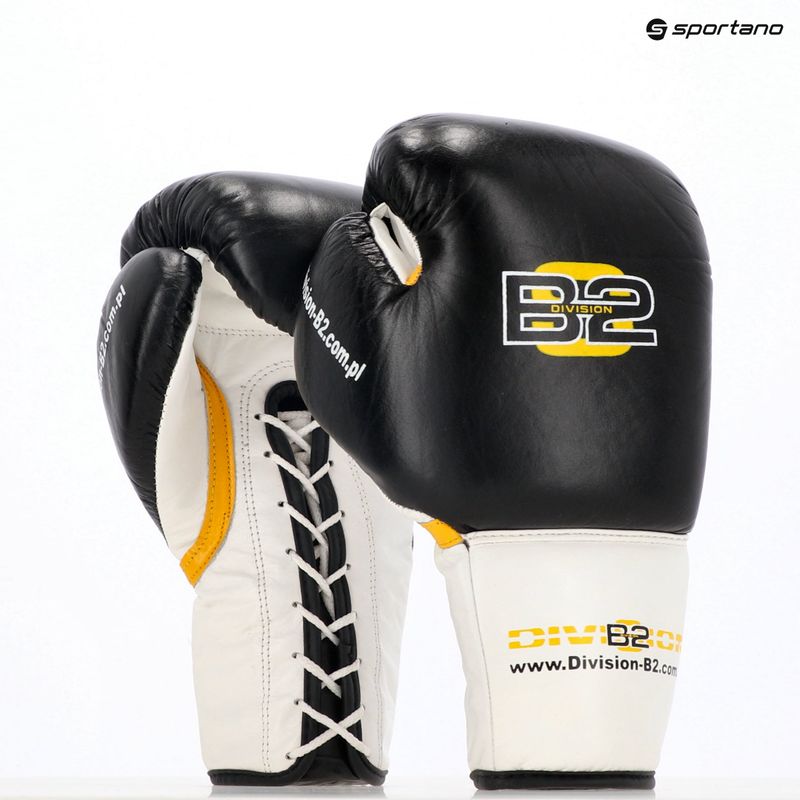 Rękawice bokserskie DIVISION B-2 DIV-PFG1500 Pro 3-Layer Foam black/white 13
