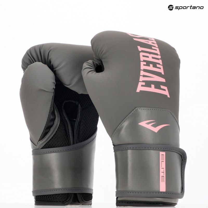 Rękawice bokserskie Everlast Pro Style Elite 2 grey/pink 8
