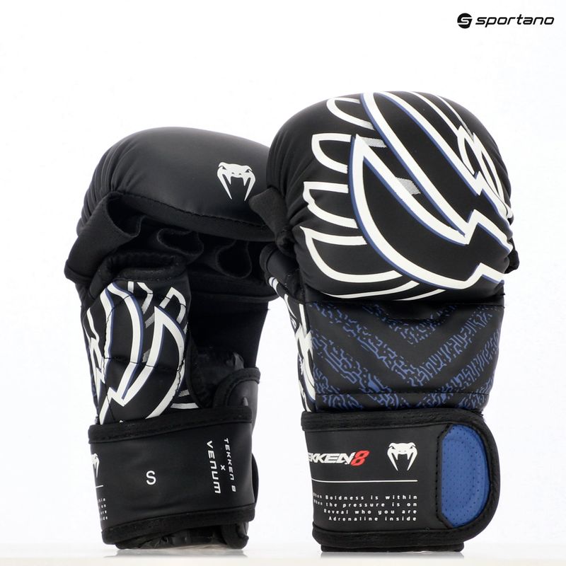 Rękawice sparingowe Venum x TEKKEN 8 - Jin Kazama MMA Sparring blue/black/white 8