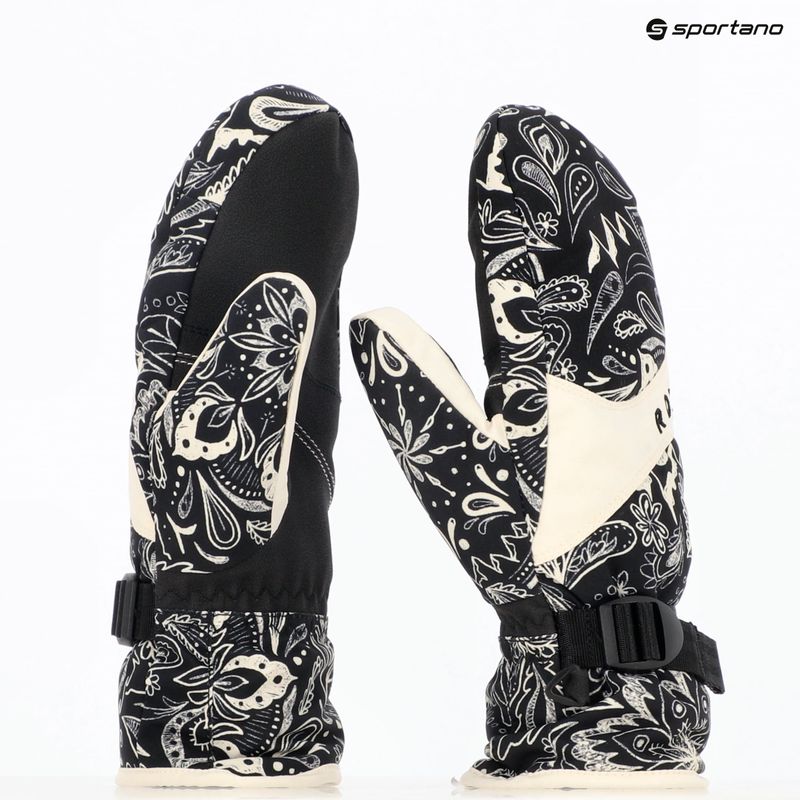 Rękawice snowboardowe damskie ROXY Jetty Mitt true black bandanas 9