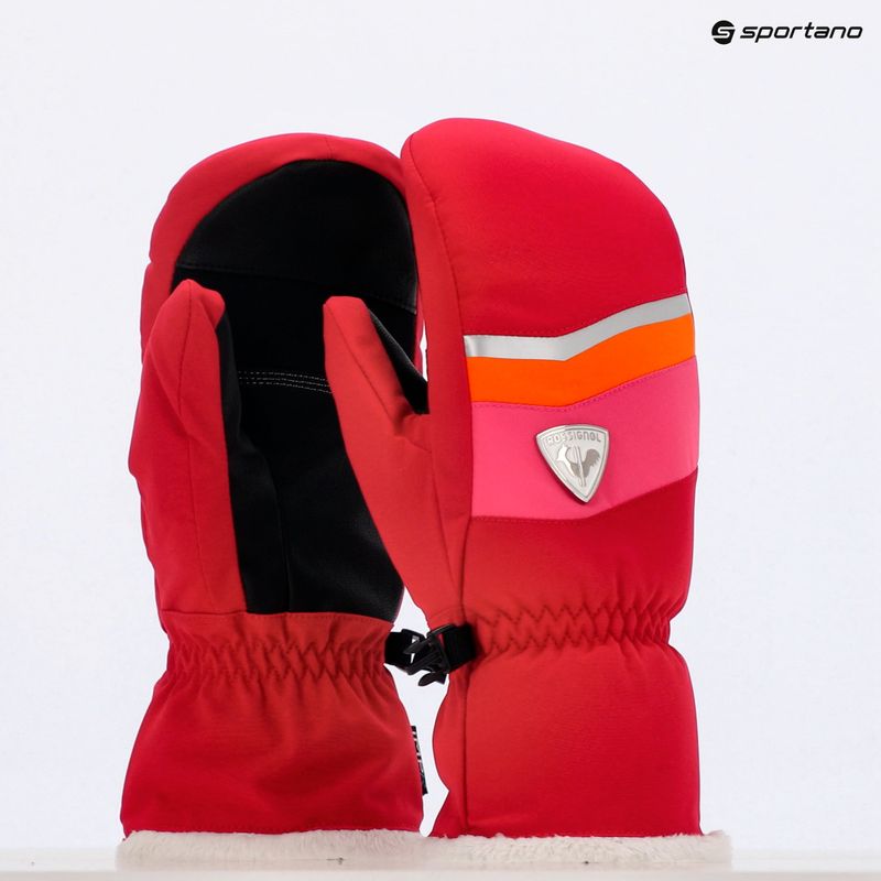 Rękawice narciarskie damskie Rossignol New Piste M ruby red 13