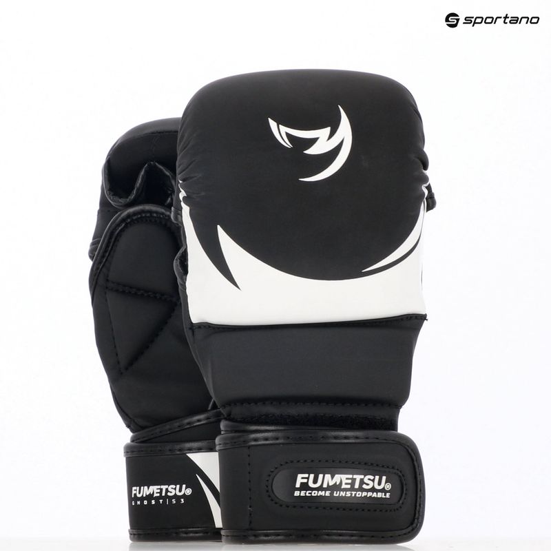 Rękawice MMA FUMETSU Ghost S3 Sparring black/ white 7