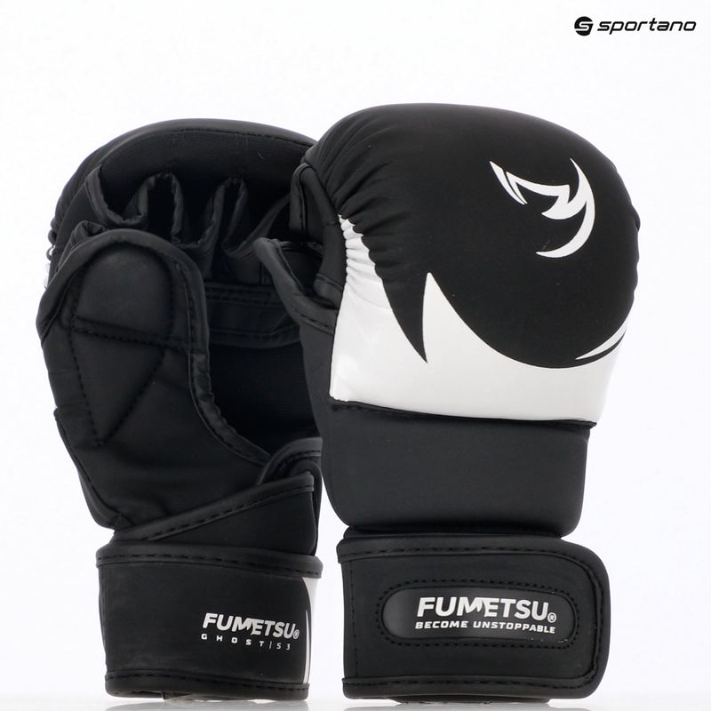 Rękawice MMA dziecięce FUMETSU Ghost S3 Sparring black/ white 7