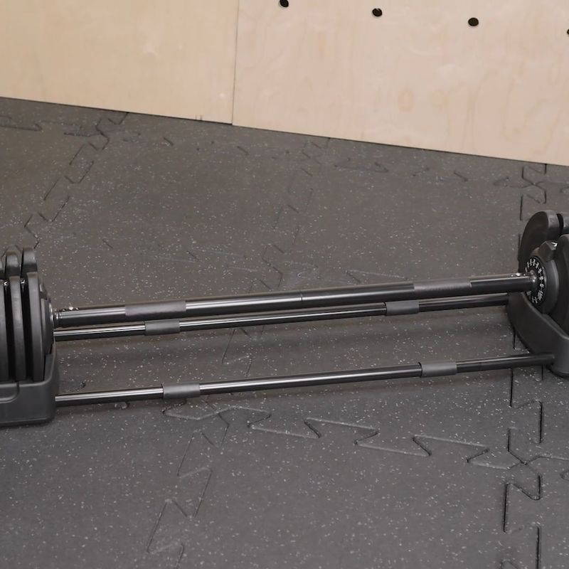 Hantel/sztanga 2w1 TREXO TRX-ABD40 1-40 kg czarna/pomarańczowa 12