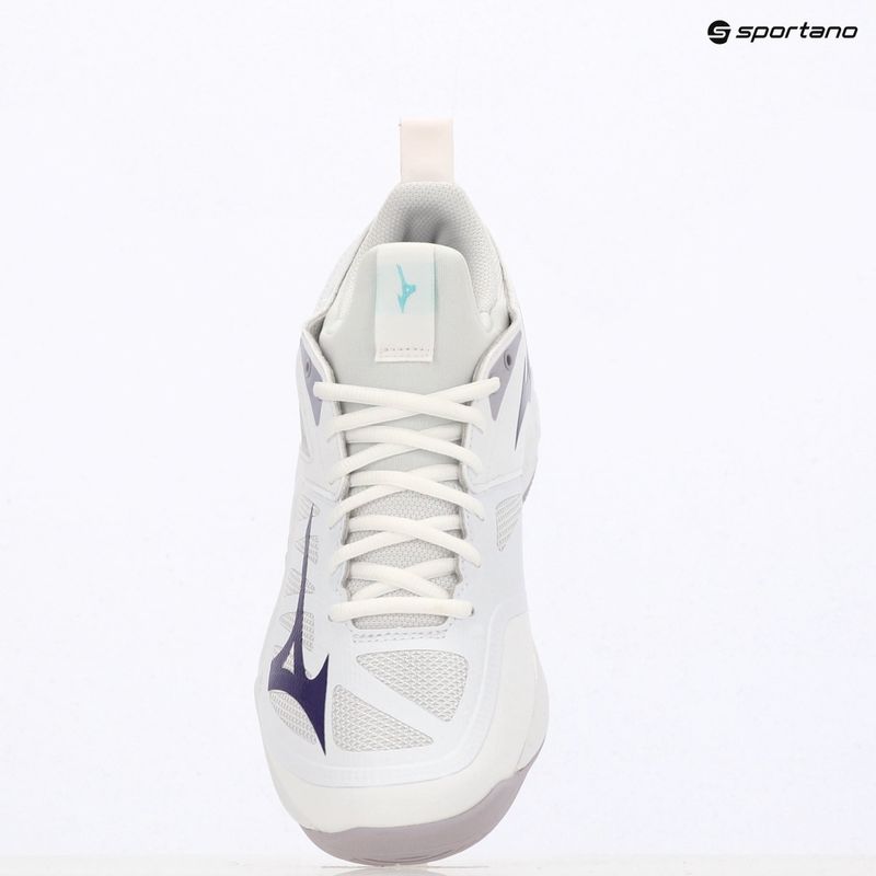 Buty do siatkówki damskie Mizuno Wave Dimension white/violet indigo/camellia rose 9