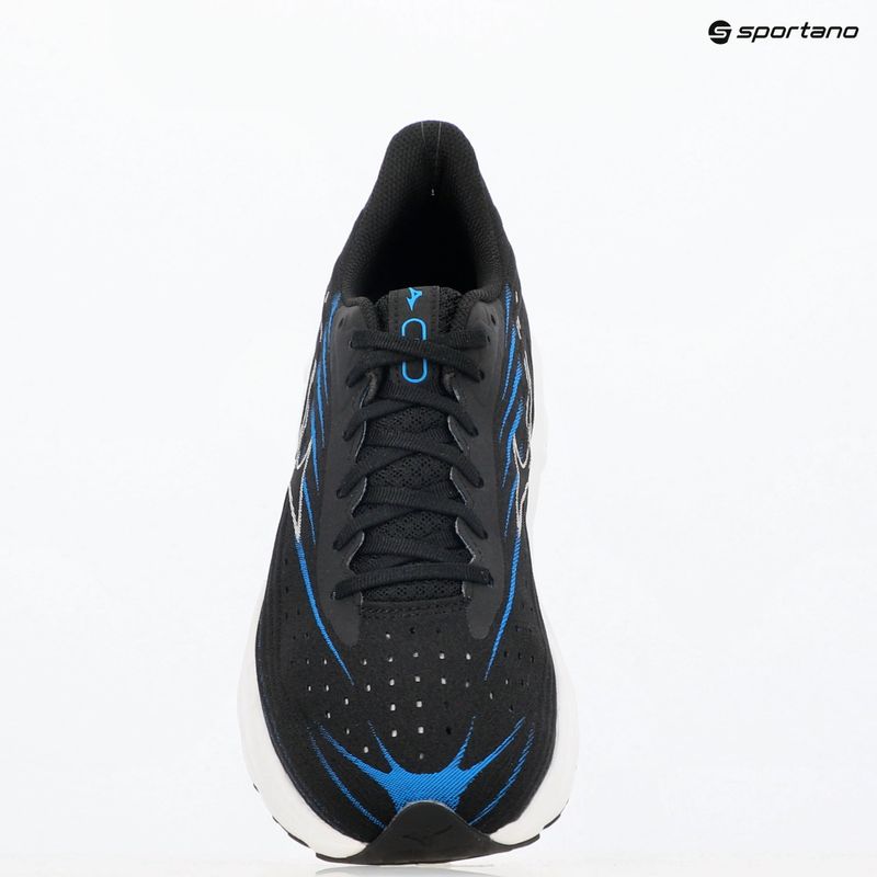 Buty do biegania męskie Mizuno Wave Skyrise 6 black/white/blue pace 9