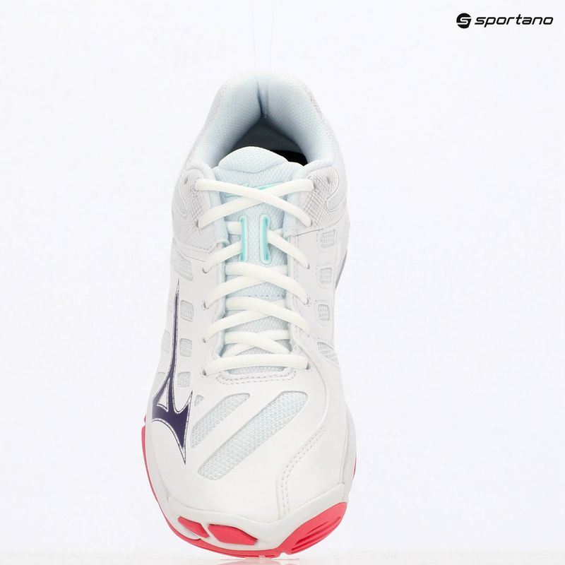 Buty do siatkówki damskie Mizuno Wave Voltage 2 white/violet indigo/camellia rose 9