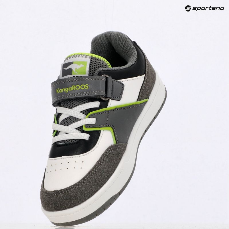 Buty dziecięce KangaROOS K-CP Bounder EV steel grey/neon green 9