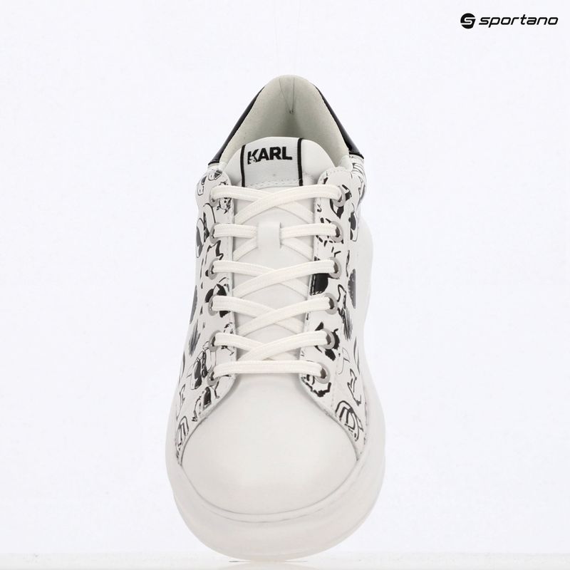 Buty damskie KARL LAGERFELD Kapri Twin Nft Graffiti white leather w/black 9