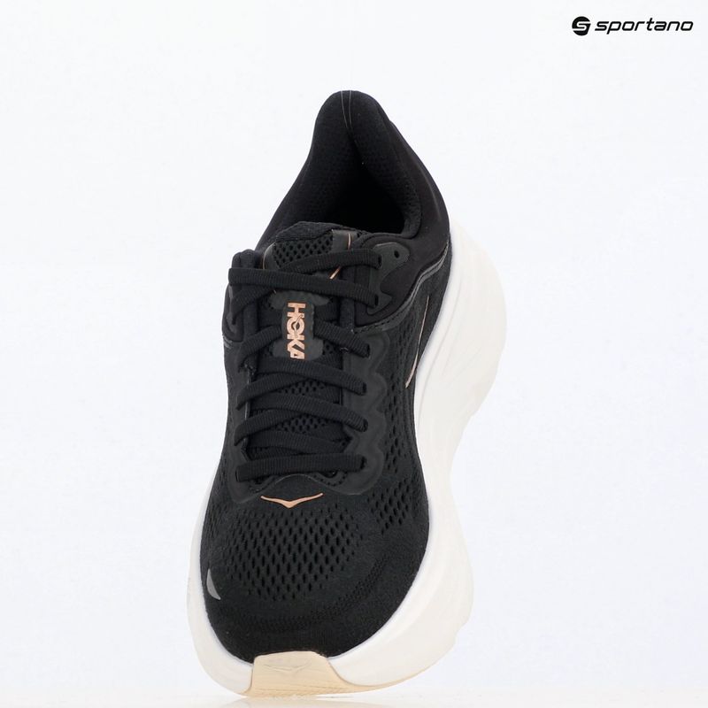 Buty do biegania damskie HOKA Bondi 9 black/rose gold 9