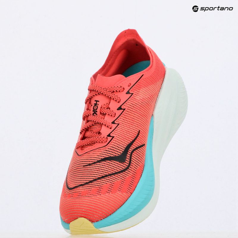 Buty do biegania damskie HOKA Mach X 2 grapefruit/electric coral 11