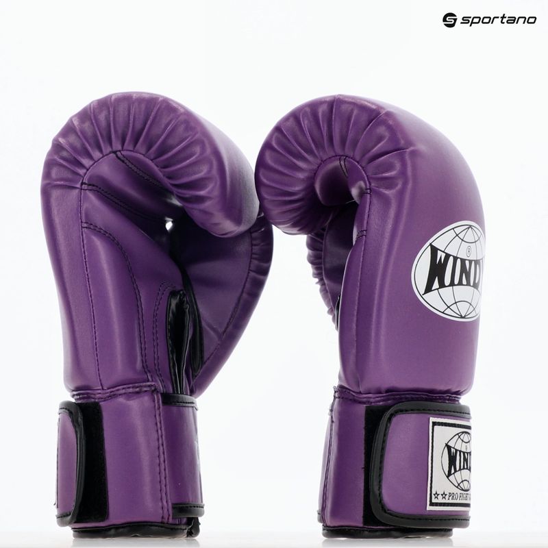 Rękawice bokserskie WINDY Classic Synthetic Leather purple 8
