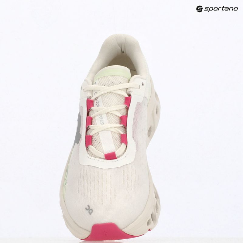 Buty do biegania damskie On Running Cloudmonster white/lima 9