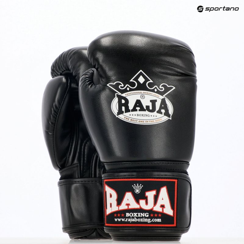 Rękawice bokserskie RAJA BOXING Single Semi Leather black 8
