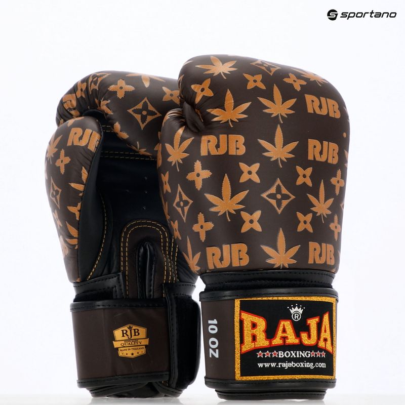 Rękawice bokserskie RAJA BOXING Brown Weed 8