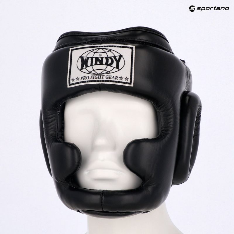 Kask bokserski WINDY Genuine Leather black 6