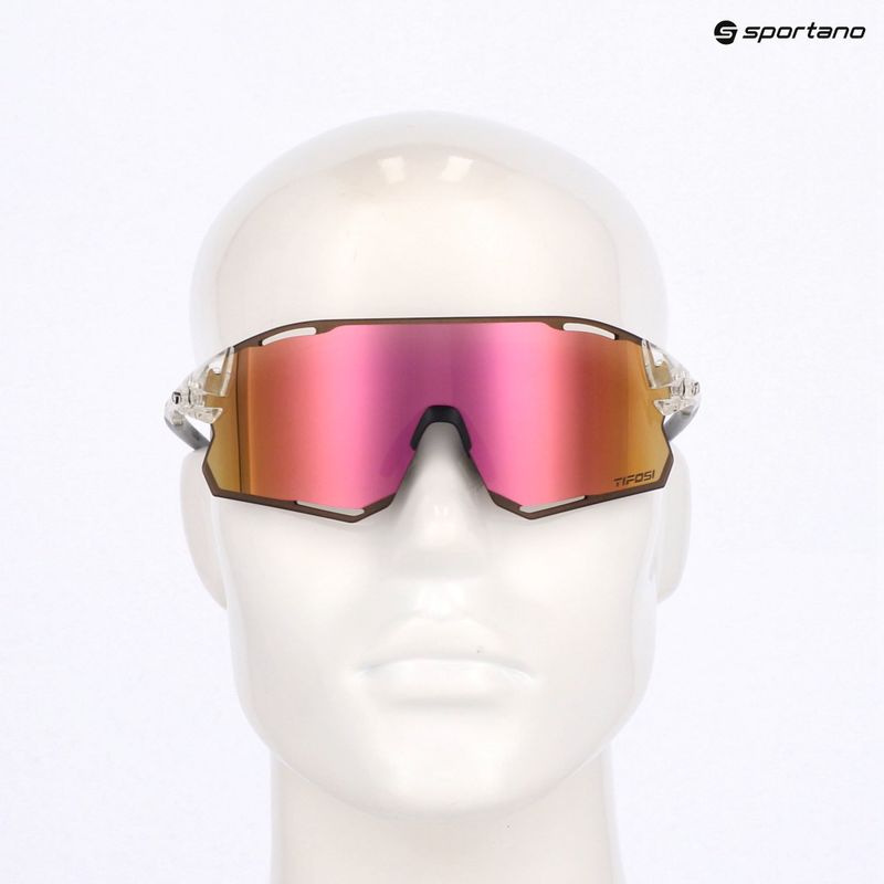Okulary przeciwsłoneczne Tifosi Rail Race Clarion crystal clear/clarion rose/clear 8