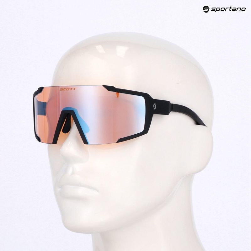 Okulary przeciwsłoneczne SCOTT Shield black matt/blue chrome enhancer 7