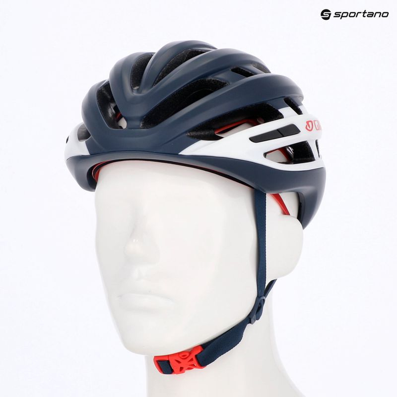Kask rowerowy Giro Agilis Integrated MIPS matte midnight white/red 13