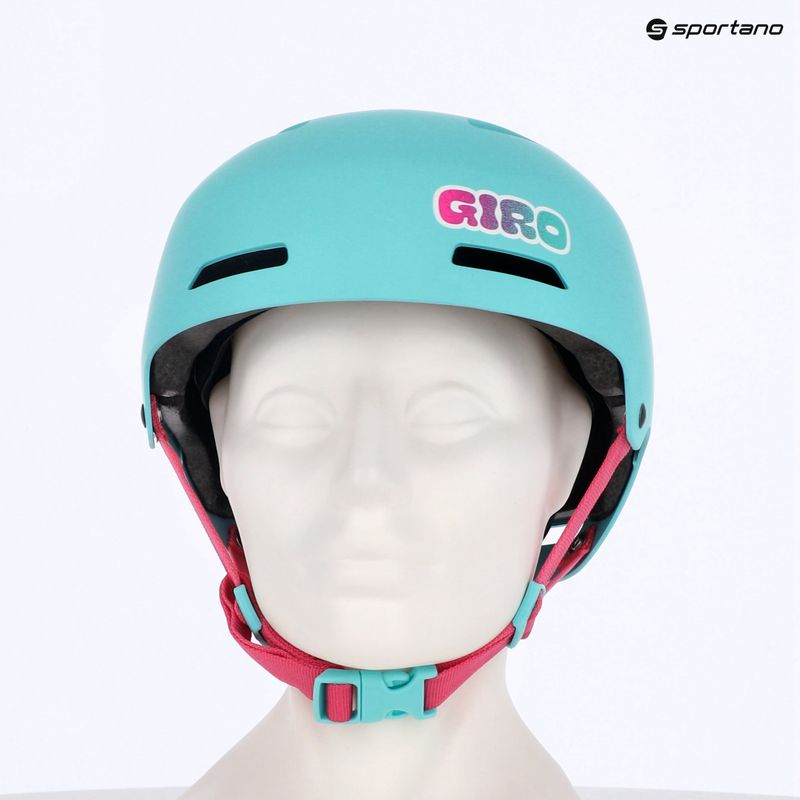 Kask rowerowy dziecięcy Giro Dime FS Jr matte screaming teal 7