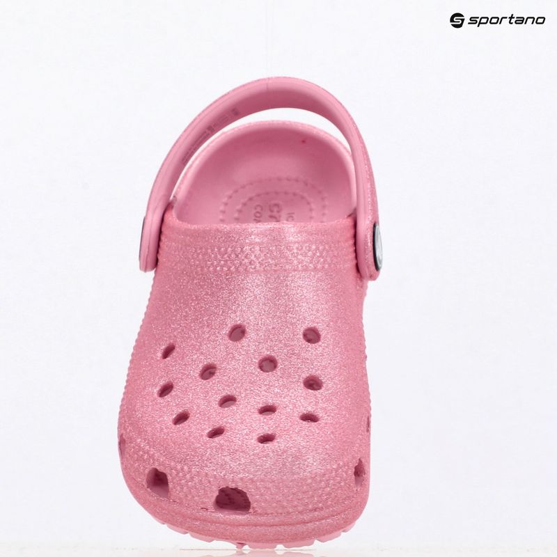 Klapki dziecięce Crocs Classic Glitter Clog Toddler pink tweed glitter 17
