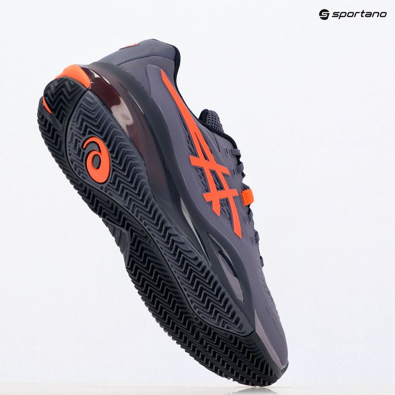 Buty do tenisa męskie ASICS Gel-Resolution X Clay greyish purple/ nova orange 9