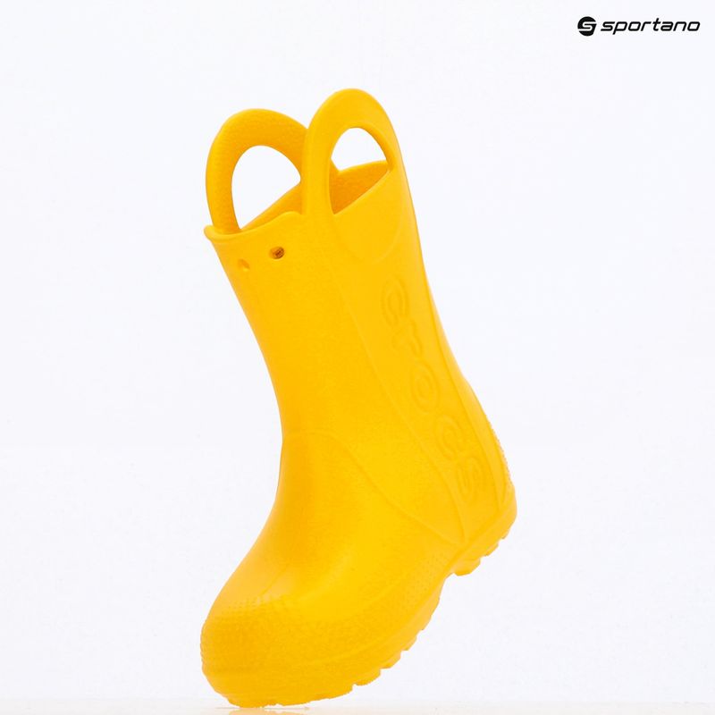 Kalosze dziecięce Crocs Handle It Rain Boot Kids yellow 9