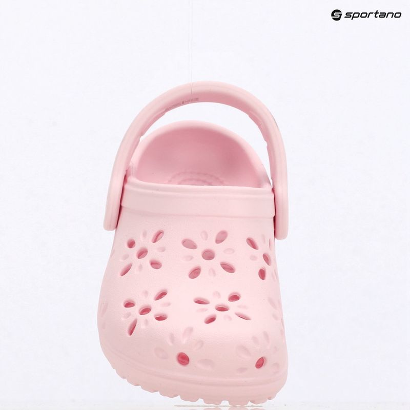 Klapki dziecięce Crocs Classic Floral Cutout Clog Kids Toddler pink milk 10