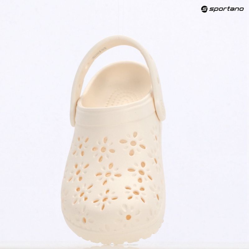 Klapki dziecięce Crocs Classic Floral Cutout Clog Kids chalk 10