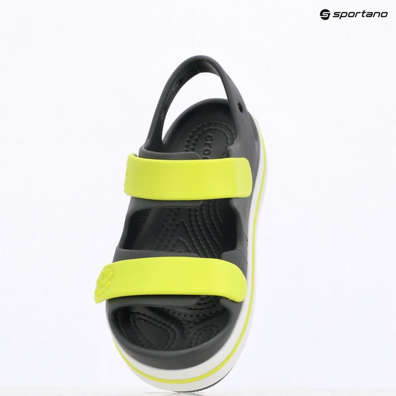Sandały dziecięce Crocs Crocband Cruiser Kids slate grey/acidity 16