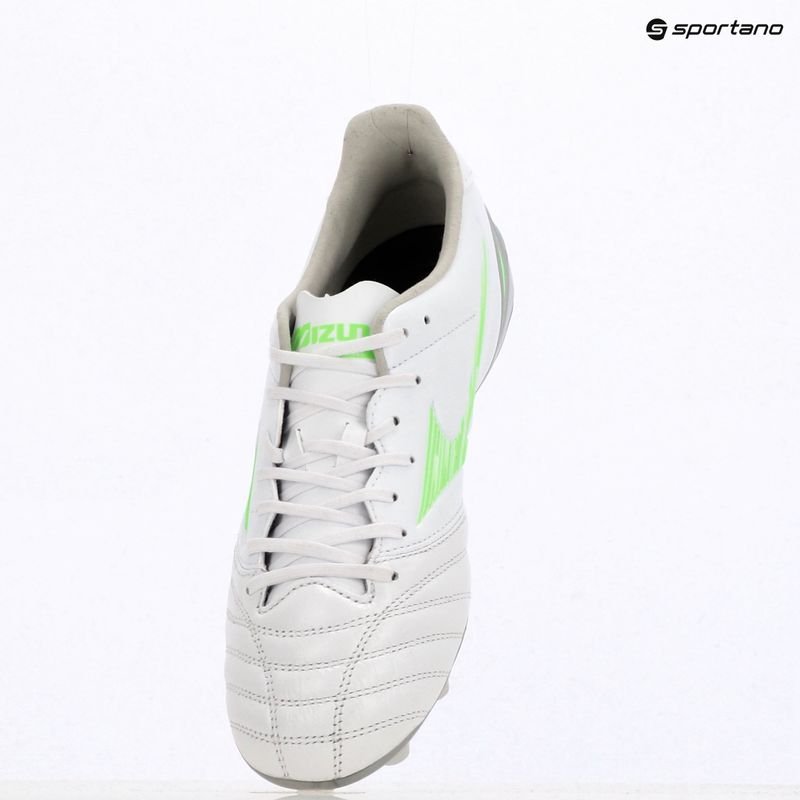 Buty piłkarskie Mizuno Morelia Neo IV Pro Md white/neon green/cool gray 3c 9