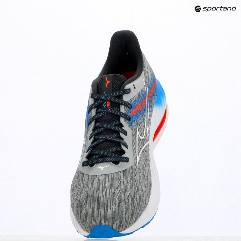 Buty do biegania męskie Mizuno Wave Inspire 21 pearl blue/white/blue pace 10