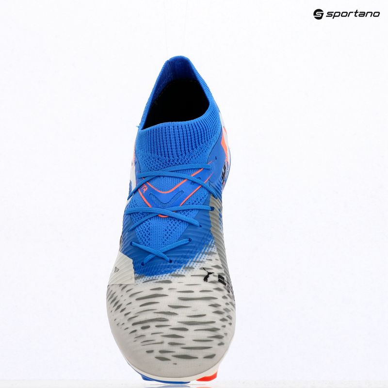 Buty piłkarskie męskie PUMA Future 8 Match Forever FG/AG white/ultra blue/feather gray/puma black/glowing red 9
